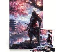 Power of The Samurai 1000 Piece Jigsaws for Teenagers Puzzle Wise Think Toy Simple Fun Tight Cut Santa Wish Pick (38x52cm)