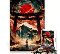 Power of Torii Gate 1000 Pieces Puzzles for Teenagers Boost Recall Relaxing Fun Accurate Edge Thoughtful Gift (50x75cm)