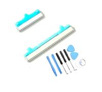 Power On Off Volume Key Side Button Replacement Part for Samsung Galaxy Note 10+ 10 Plus 6.8 inch, with Toolkit (Silver)