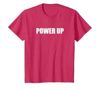 Power On T-Shirt, Youth, Red Heather, 4T