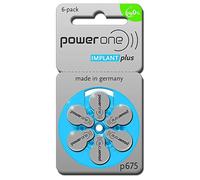 Power One Cochlear Implant 675 Batteries! 5, 60-Packs, Total 300 Batteries by Hearing Aid Supply Shop