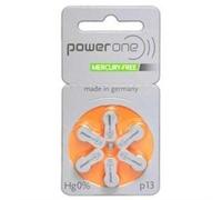 Power One Size 13 Hearing Aid Battery 6 Batteries