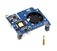 Power over Ethernet PoE HAT for Raspberry Pi 4B/3B+, IEEE 802.3af-Compliant, 5V 2.5A DC Output, PoE HAT Onboard Cooling Fan, Compatible with Raspberry Pi Official 4B/3B+ Case