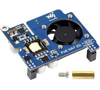 Power over Ethernet PoE HAT for Raspberry Pi 4B/3B+, IEEE 802.3af-Compliant, 5V 2.5A DC Output, PoE HAT Onboard Cooling Fan, Compatible with Raspberry Pi Official 4B/3B+ Case