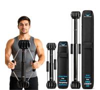 Power Pack Isometric Exercise Equipment, Portable Strength Training at Home Gym Equipment for Back, Shoulder, Chest, Biceps, Abs, Arm, Ab Workout, Cross Training for Total Body Fitness