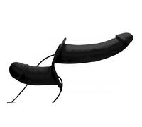 Power Pegger Silicone Vibrating Double Dildo With Harness