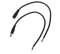 Power Pigtail Plug Connector Cable 2.1mm X 5.5mm Male Female Pigtail Connectors for Security Camera