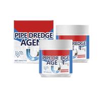 Power Pipe Dredge Agent 100g - Fast-Acting Drain Cleaner for Kitchen Sinks, Toilets, Showers | Safe for PVC, Copper & Stainless Steel Pipes (200g)