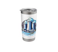 Power Plants The Future is Nuclear Stainless Steel Insulated Tumbler
