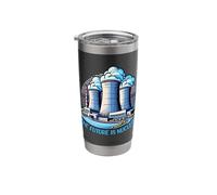 Power Plants The Future is Nuclear Stainless Steel Insulated Tumbler
