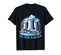 Power Plants The Future is Nuclear Value Graphic T-Shirt, Men, Black, XL