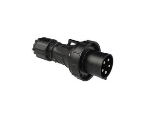 Power Plug 5p 63A 400V Portable IP67 Black POWER 035-6XS