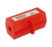 Power Plug Protective Box, Red Socket Lock, Plug Lockout, Washing Machine Plug Lock, Electric Plug Cover, Plug Safebox for Power Plug (L)