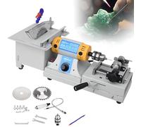 Power Polishers Gemstone Polishing Grinding Machine 0-10000Rpm DIY Jewellery Lapidary Saw with Jade Polishing Kit Suitable for DIY Processing of All Jade Materials Benchtop Jewelry Tools