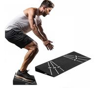 Power Press Squat Wedge Block - Weight Lifting Wedges for Home Gym or Personal Trainers - Slant Board Angled Ramp Blocks for Elevated Heel Squatting Workout - 10 Degrees