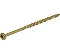 Power Pro 48616 Wood Screws, #10 x 4-1/2", Premium Outdoor Deck Screws, Rust Resistant, Epoxy Coated Bronze, 5lb Tub, 237 pcs