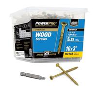 Power Pro Premium Exterior Wood Screws (#10 x 3") - 5lb Box