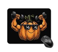 Power Pumpkin Weightlifting Travel Mouse Pad Gaming Mousepad Mat For Desk Office Laptop Computer