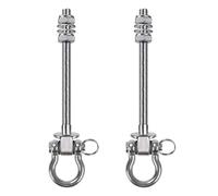Power Rack Band Pegs, 2PCS Heavy Duty Resistance Band Hooks 304 Stainless Steel Squat O-Ring Attachments for Swings Gym Equipment Punching Bags