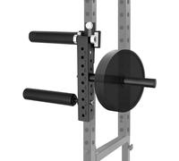 Power Rack Mounted Leg Extension and Curl Machine - 1.02in & 0.71in Hole Compatible, 8-Position Adjustable Seated Leg Trainer with 175lbs Capacity, Squat Rack Attachment