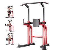 Power Rack Pull up Bar, Pullup Bar Dip Station, Multi-function Pull up Machine for Home Gym Workout, 1100lbs Weight Capacity, Adjustable Height, Heavy Duty Steel Standing Ab Machine