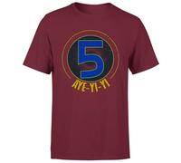 Power Rangers Alpha-5 Logo Men's T-Shirt - Burgundy Burgundy