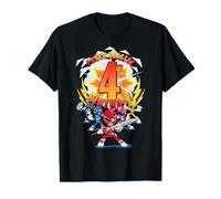 Power Rangers Awesome 4th Birthday Mini Action Shot T-Shirt