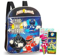 Power Rangers Backpack Preschool Boys Set with Stickers, Coloring Books and More