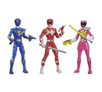 Power Rangers Beast Morphers Special Episode 3-Pack Action Figure Toys Dino Thunder Blue Ranger Mighty Morphin Red Ranger Dino Charge Pink Ranger (A