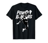 Power Rangers Black Ranger Karate Action Circle Portrait T-Shirt