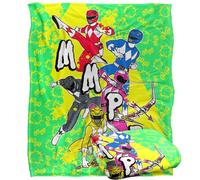 Power Rangers Blanket, 152 x 127 cm Mmpr Group Attack Silky Touch Super Soft Throw Blanket
