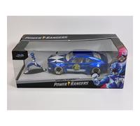 Power Rangers Blue Ranger Figure and 1974 Mazda RX-3 1:24 Scale Jada 34389