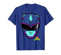 Power Rangers Blue Ranger Retro Print Big Face T-Shirt