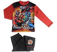 Power Rangers Boys Pyjamas - Long Sleeve - 9-10 Years Black/Red