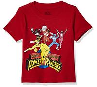 Power Rangers Boys Short Sleeve T-Shirt, Red, 4 Years