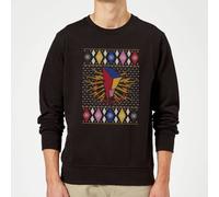Power Rangers Christmas Jumper - Black | Size: 2XL Power Rangers Black 2XL