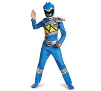 Power Rangers Costume, Kids Blue Dino Charge Classic Outfit, Medium, Age 7 - 8 years, HEIGHT 4' 2" - 4' 5 1/2"