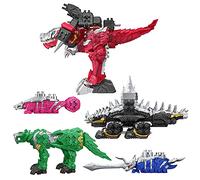 Power Rangers Dino Fury Megazord Mega Pack 5-Pack Zord Action Figure Toys for Kids Ages 4 and Up Zord Link Mix-and-Match Custom Build System (Amazon Exclusive)