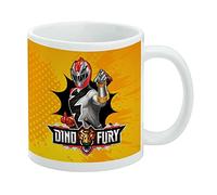 Power Rangers Dino Fury Red Ranger Ceramic Coffee Mug, Novelty Gift Mugs for Coffee, Tea and Hot Drinks, 11oz, White
