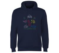 Power Rangers Dinozords Bluprint Hoodie - Navy | Size: 2XL Power Rangers Navy 2XL