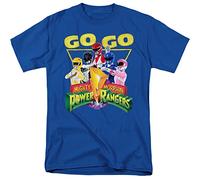 Power Rangers Go Mens T Shirt, Royal, SML