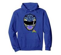 Power Rangers Green Ranger Big Face Pullover Hoodie, Adult Unisex, Royal Blue, Medium