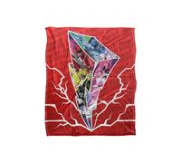 Power Rangers Lightning Bolt Rangers Silky Touch Super Soft Throw Blanket 152 X 127 cm Power Rangers White One Size