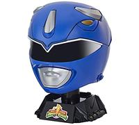 Power Rangers Lightning Collection Mighty Morphin Blue Ranger Premium Collector Helmet Full-Scale for Display, Roleplay, Cosplay, Multicolor
