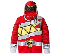 Power Rangers Little Red Ranger Costume Hoodie-Boys Sizes 4-7-Saban, Red, S