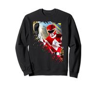 Power Rangers Mighty Red Ranger Comet Kick Dynamic Superhero Sweatshirt