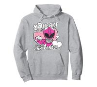 Power Rangers My Heart Belongs To The Pink Ranger Vintage Pullover Hoodie