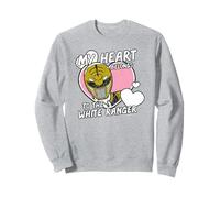 Power Rangers My Heart Belongs To The White Ranger Vintage Sweatshirt