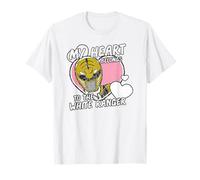 Power Rangers My Heart Belongs to The White Ranger Vintage T-Shirt