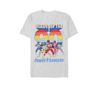 Power Rangers - Nineties Heather Grey - T-Shirt - grey - M - 97% Cotton, 3% Elastane,Jersey M